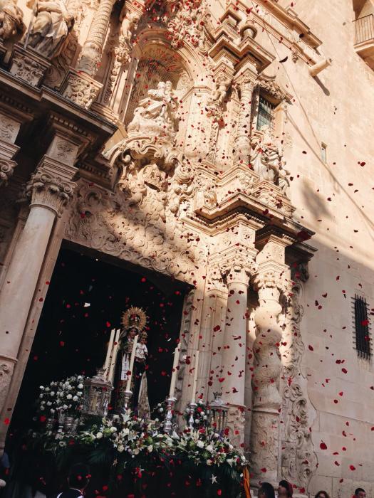 Procesión Virgen del Carmen. Salida de Santa María. Alicante,16 de julio del 2018